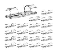 Adhesive Wire Clips, Cable Holder Organizer, Wall Cord Management, Clear Acrylic Backing, Strong Adhesive Grip, Under Desk Wall Use, 1.18x0.43x0.28 1.3x0.51x0.51 Inches