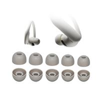 Adhiper 5 paia di tappi di ricambio per Beats Powerbeats Pro 2 / Solo Buds/Fit Pro/Studio Buds/Studio Buds+, tappi per le orecchie in silicone adatti per custodia di ricarica (XL/L/M/S/XS, sabbia