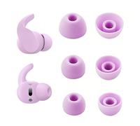 Adhiper Auricolari di Ricambio per Beats Fit Pro, Studio Buds e Studio Buds+ - 3 Paia, Taglie S/M/L, Punte in Silicone Morbido, Riduzione del Rumore e Vestibilità Comoda e Sicura (Viola Ametista)
