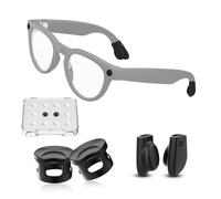Adhiper Coperture per la privacy e impugnature in silicone per occhiali Meta Wayfarer/Skyler/Headliner Gen2 e Oakley Meta HSTN, supporti antiscivolo in silicone (nero)