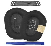 Adhiper Cuscinetti auricolari di ricambio + archetto per cuffie wireless Logitech G733 G535 G335 Lightspeed da gaming, cuscinetti auricolari con tessuto a rete e schiuma isolante dal rumore