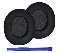 Adhiper Cuscinetti di ricambio per cuffie SteelSeries Arctis 1/3/5/Arctis 7/7+/7P/7P+/7X/7X+/9/9X/Pro/Prime, con tessuto di seta di ghiaccio (nero)