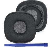 Adhiper Major 4 cuscinetti auricolari di ricambio compatibili con cuffie wireless Marshall Major IV, cuscinetti auricolari con tessuto mesh traspirante e memory foam ad alta densità (nero)