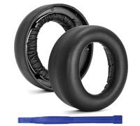 Adhiper PS5 Cuscinetti Auricolari Di Ricambio Compatibili con Sony Playstation 5 Pulse 3D Wireless Cuffie, Cuscinetti Sostitutivi in Pelle di Proteina Comoda e Schiuma Memory (Nero)
