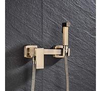 ADHITVJLQ Rubinetti for Doccia Bidet in Cromo/Bronzo Antico, doccetta igienica in Ottone, Rubinetto aerografo, Miscelatore Caldo e Freddo, doccetta for WC, doccetta Bidet(Antique Bronze A)