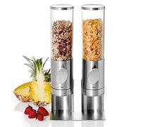 AdHoc Deposito Duo Distributore di cibo da banco 1,5 L Stainless steel, Trasparente