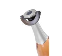 AdHoc FV53 tappo denso per champagne e champagne GUSTO, plastica/silicone, nero e argento