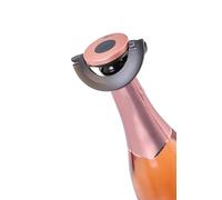 AdHoc FV54 tappo denso per champagne e champagne GUSTO, plastica/silicone, nero e rosa