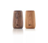 AdHoc GS30 - Set saliera e pepe Yoko, legno naturale di quercia oliato, chiaro e scuro