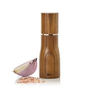 AdHoc Levo MP847 - Macinino manuale per sale o pepe, 15 cm, in ceramica resistente ed elegante corpo in legno, risultati di macinazione da fine a grossolana, funzionamento semplice ed elegante, design