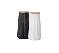 ADHOC Set di macina sale e pepe 2 pezzi 12cm SCAPE Nero / Bianco bianco