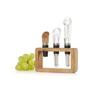 AdHoc VA13 - Set di 3 intenditori per vino, composto da 1 aeratore e beccuccio, 1 versatore per vino e filtro antiparticolato e 1 tappo per bottiglia di vino