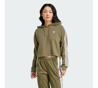 Adicolor 3-Stripes Short Hoodie Olive Strata XS