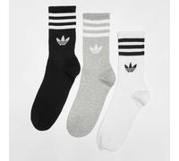ADIDAS ORIGINALS Calzino '3-Stripes Crew 3 Pairs' grigio sfumato / nero / bianco Donna - Abbigliamento - Intimo - Calzini e calze ADIDAS ORIGINALS 37-39