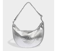 adidas Originals - Adicolor - Borsa a mezzaluna in similpelle metallizzata argento One Size
