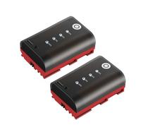 Adicop LP-E6P Batteria Ioni Litio Batteria Alta Capacità 2600mAh Display LED Intelligente, Batteria Sostitutiva compatibile con Canon EOS R5, R6 Mark II, 5D 6D 7D Mark II III IV, 60D, 70D, 80D-2pcs
