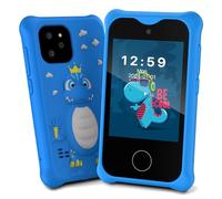 Adicop Teléfono Móvil Niños 1080P Cámara Digital Pantalla Táctil 2.8 Pulgadas para Niñas Niños 3-8 Años, Cámara Videocámara Niños, Regalos Navidad Cumpleaños, Juguete con Tarjeta de 32GB -Azul