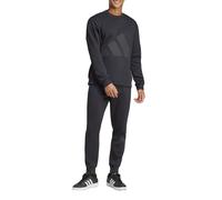Adida Tuta da Uomo Big Logo Fleece Colorblock Nera Taglia L Codice JI8865 Nero