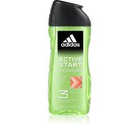 adidas, Active Start Gel Doccia Bagnoschiuma 3 in 1 per Corpo, Capelli e Viso, Formula Vegana, 250ml