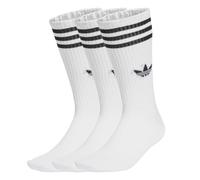 Adidas Calze 3 Stripes unisex 3 paia bordino alto nylon Bianco 40-42