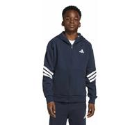 adidas 3 Stipes Jr - felpa con cappuccio - ragazzo 9-10A Dark Blue junior Recycled Polyester