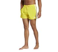 adidas 3-Stripes 3-inch Swim Shorts Costume a Pantaloncino, Giallo/Bianco, L Uomo