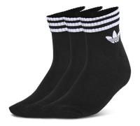Adidas 3-stripes Ankle Socks 3 Pairs unisex Calze - Nero - Poliestere - Foot Locker Black 37-39