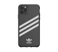 ADIDAS 3 Stripes Cover per Apple iPhone 11 Pro Max, Nero/Bianco