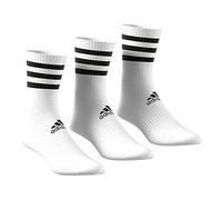Adidas, 3-Stripes Cushioned, Calze, Bianco/Bianco/Bianco, Xs, Unisex-Adult