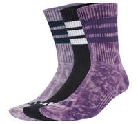 adidas - 3 Stripes Cushioned Crew Stone Wash 3-Pack - Calze casual EU 40-42 - M lilla