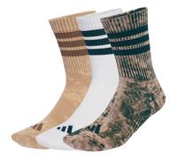 adidas - 3 Stripes Cushioned Crew Stone Wash 3-Pack - Calze casual EU 43-45 - L bianco