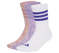 adidas - 3 Stripes Cushioned Crew Stone Wash 3 Pair Pack - Calze casual EU 43-45 bianco
