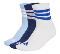 adidas - 3-Stripes Essential Concept Mid 3-Pack - Calze casual EU 40-42 bianco/blu