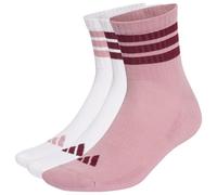adidas - 3-Stripes Essential Concept Mid 3-Pack - Calze casual EU 43-45 fuchsia