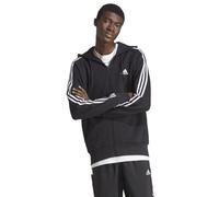 adidas 3 Stripes Full Zip M - felpa con cappuccio - uomo XL Black/White man Better Cotton Initiative