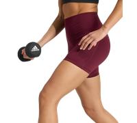 adidas 3 Stripes Studio All Me Booty Short Leggings Women Shorts S-5" Rosso scuro