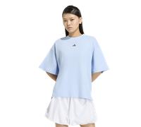 Adidas 3-stripes Studio T-shirt Donna - Magliette Blu - Taglia 32 - Jersey di cotone Blue 32