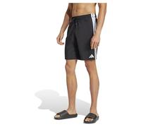adidas Performance - Pantaloncini da bagno da 8“ neri e bianchi con 3 strisce-Nero L