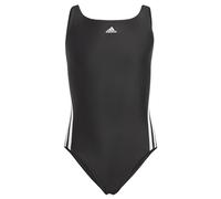 adidas 3-stripes Swimsuit Costume da bagno, Black / White, 7-8 anni Bambine e ragazze