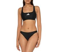 adidas 3-Stripes V-Back Bikini Set, Nero/Bianco, 50 Donna