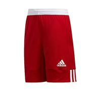 adidas 3G Spee Rev SHR, Pantaloni Corti Unisex-Bambini, Rosso (Rojpot)/Bianco, 176
