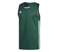 adidas 3G Speed Reversible Sleeveless Jersey, T-Shirt Uomo, Dark Green/White, S