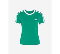 Adidas Originals 3 Stripes Slim Short Sleeve T-shirt Verde S Donna