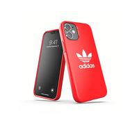 ADIDAS 42292 Custodia per cellulare per Apple iPhone 12 Mini, Rosso, Bianco