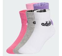 ADIDAS (5 paia) Calzini bambino/a in cotone con bordo a coste lunghezza caviglia