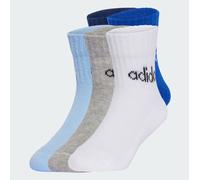 ADIDAS (5 paia) Calzini bambino/a in cotone con bordo a coste lunghezza caviglia