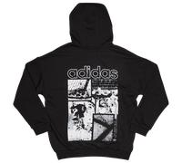 Adidas Ac Ess Pitch Gfx Bambini - Felpe con cappuccio Nero - Taglia 123 - 129 CM - Pile di cotone Black 123 - 129 CM