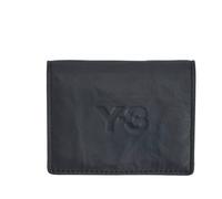 Adidas, ,Accessories ,unisex ,Nero ,ONE SIZE Portafoglio in Pelle Nera con Effetto Crespato