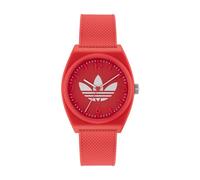 Adidas, ,Accessories ,unisex ,Rosso ,ONE SIZE Orologio Analogico in Silicone Rosso con Quarzo