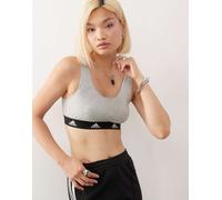 adidas Scoop Bralette Bustino, Heather Grey, L Donna